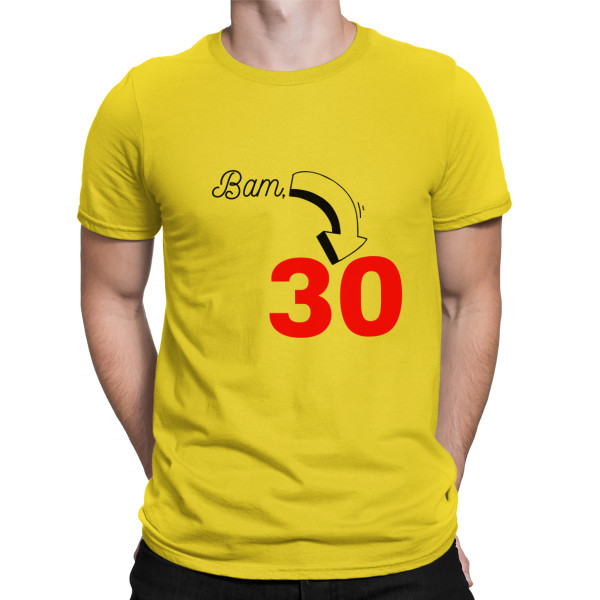 T-Shirt „Bam, Geburtstag ist da“ mit der Jahreszahl Ihrer Wahl T-Shirt „Bam, Geburtstag ist da“ mit der Jahreszahl Ihrer Wahl