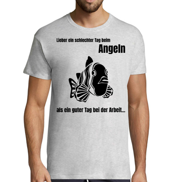 T-shirt "Besser ein schlechter Tag beim Angeln"