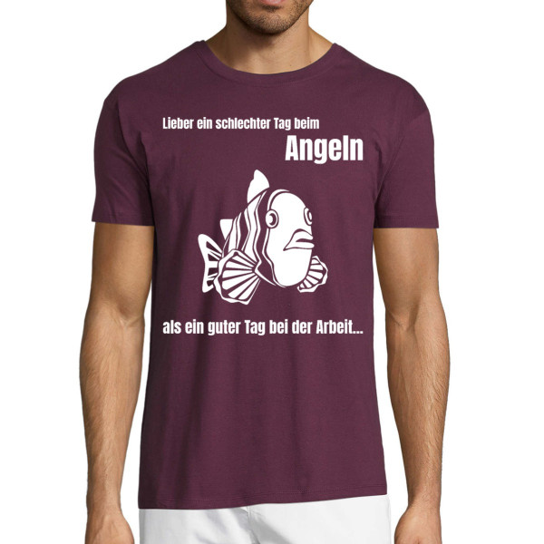 T-shirt "Besser ein schlechter Tag beim Angeln"