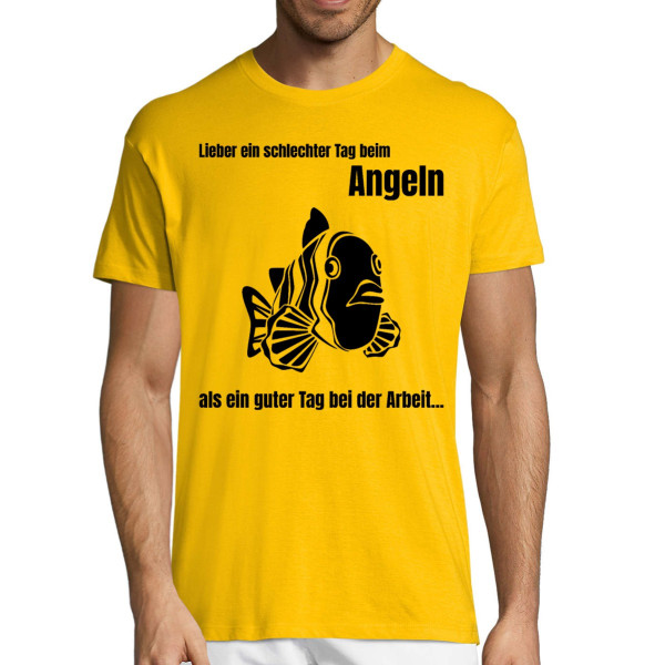 T-shirt "Besser ein schlechter Tag beim Angeln"