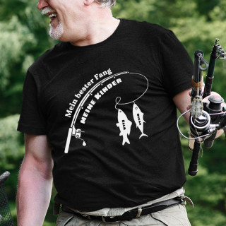 T-Shirt "Best Catch" mit den Namen der Kinder