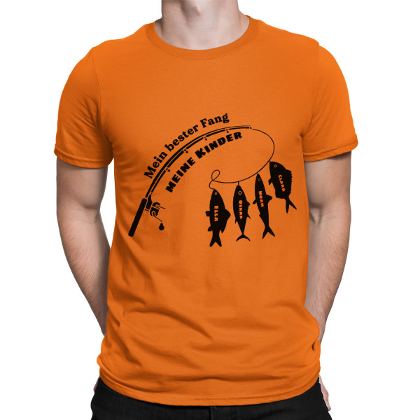 T-Shirt "Best Catch" mit den Namen der Kinder