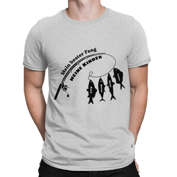 T-Shirt "Best Catch" mit den Namen der Kinder