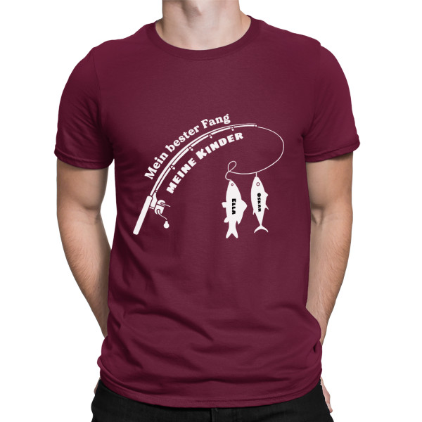 T-Shirt "Best Catch" mit den Namen der Kinder
