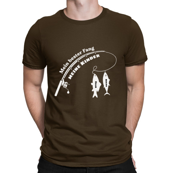 T-Shirt "Best Catch" mit den Namen der Kinder