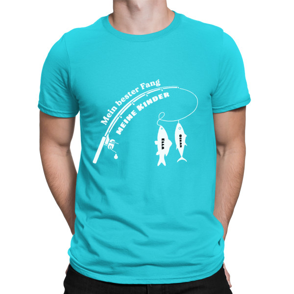 T-Shirt "Best Catch" mit den Namen der Kinder