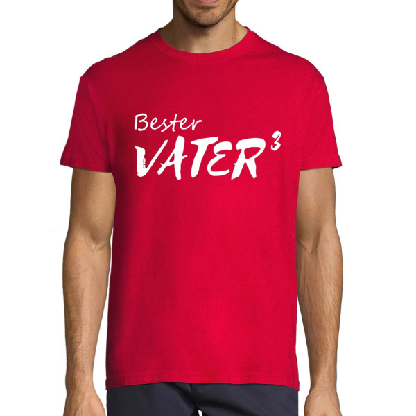 T-shirt "Bester Vater (hoch drei)"