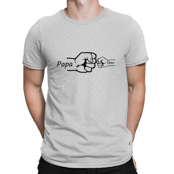 T-Shirt "Dad's Team" mit den Namen der Kinder