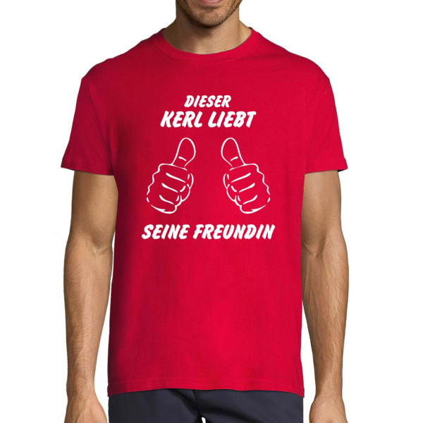 T-shirt "Dieser Kerl liebt seine Freundin"