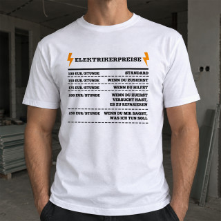 T-Shirt "Elektrikerpreise"