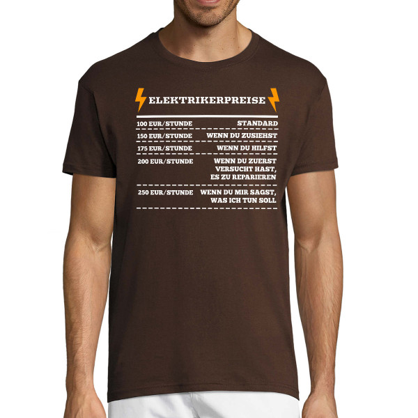 T-Shirt "Elektrikerpreise"