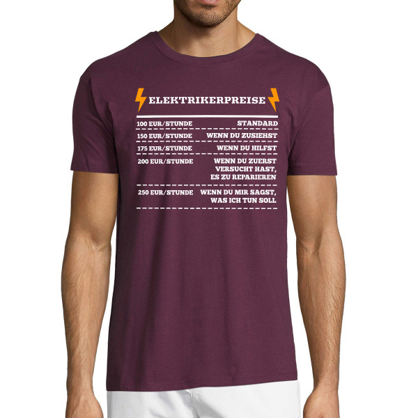 T-Shirt "Elektrikerpreise"