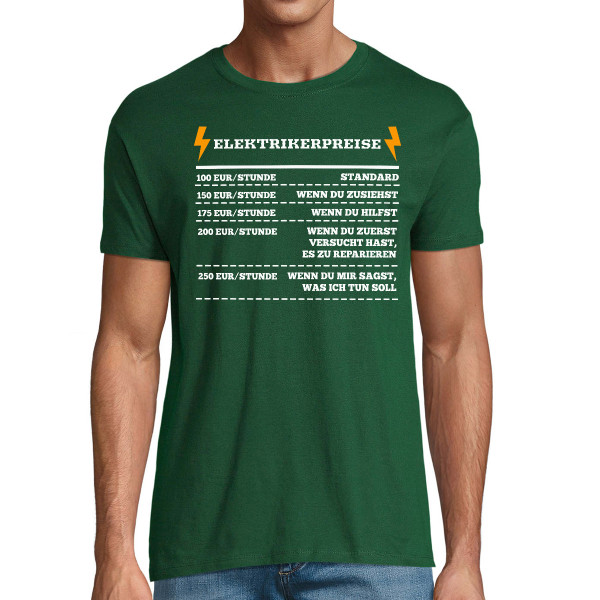T-Shirt "Elektrikerpreise"