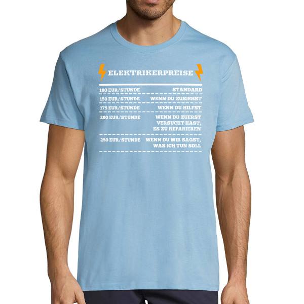 T-Shirt "Elektrikerpreise"