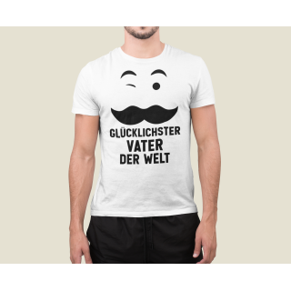 T-shirt "Glücklichster Vater der Welt"
