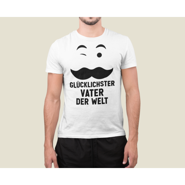 T-shirt "Glücklichster Vater der Welt"