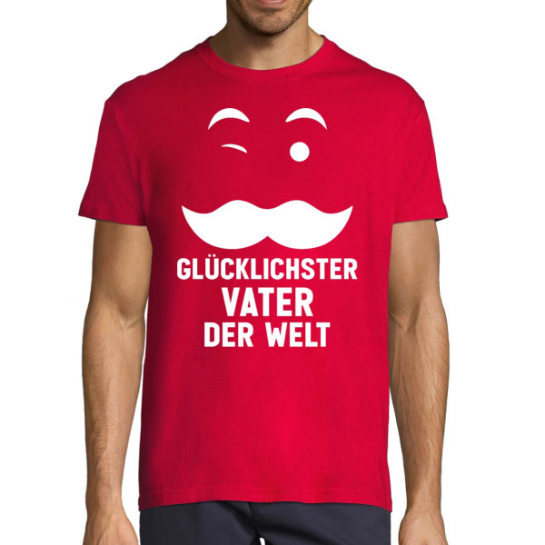 T-shirt "Glücklichster Vater der Welt"