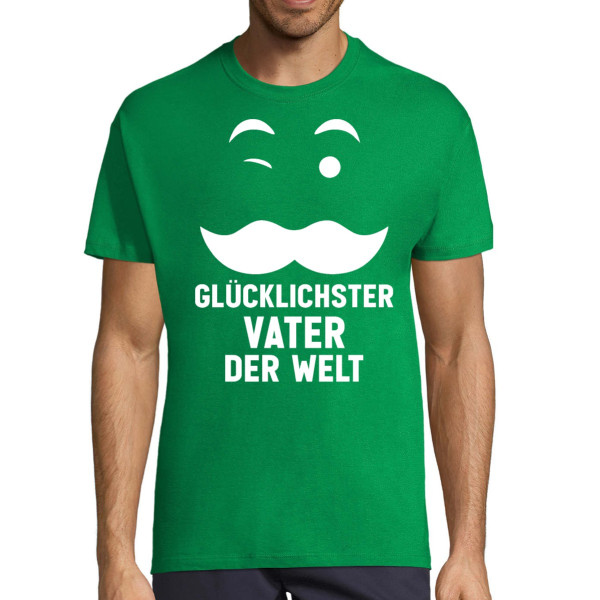 T-shirt "Glücklichster Vater der Welt"