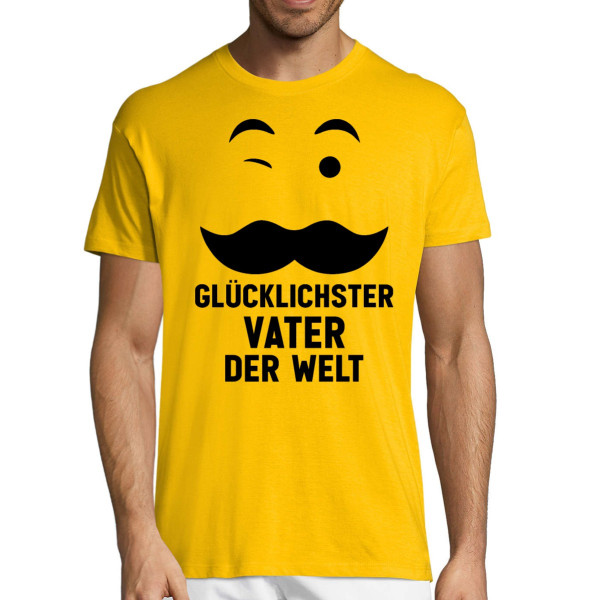 T-shirt "Glücklichster Vater der Welt"