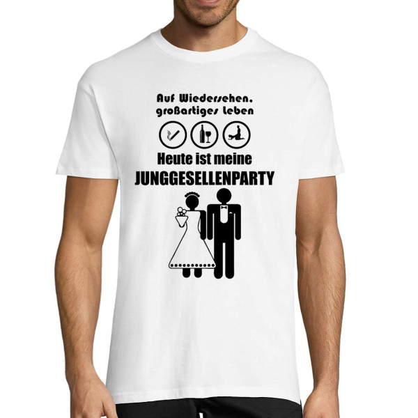 T-shirt "Heute ist meine Junggesellenparty"