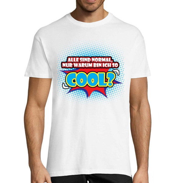 T-shirt „Ich bin cool" (farbig)