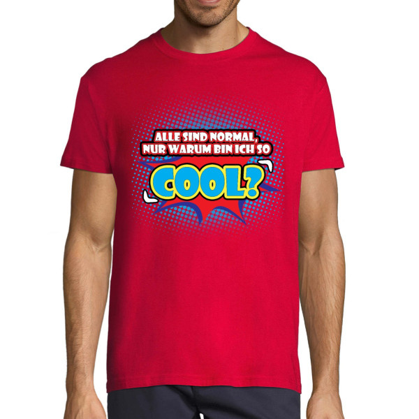 T-shirt „Ich bin cool" (farbig)