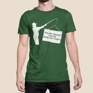 T-shirt "Ich bin Fischer und ich liebe den Haken"
