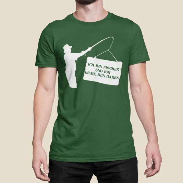 T-shirt "Ich bin Fischer und ich liebe den Haken"