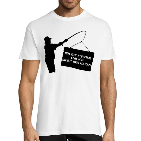 T-shirt "Ich bin Fischer und ich liebe den Haken"