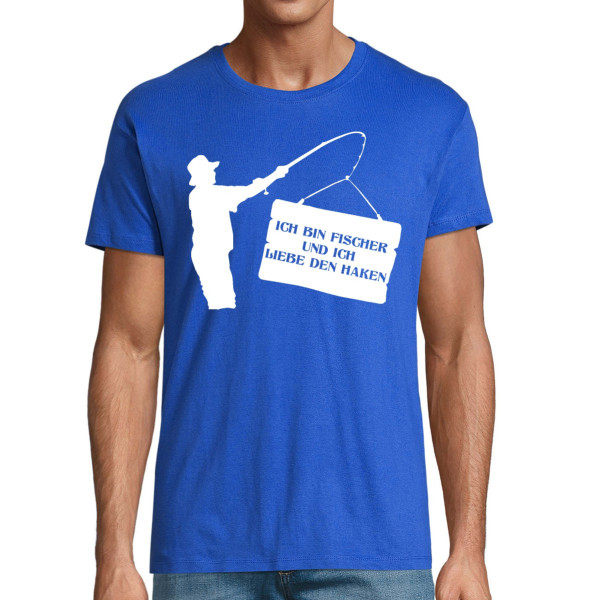 T-shirt "Ich bin Fischer und ich liebe den Haken"