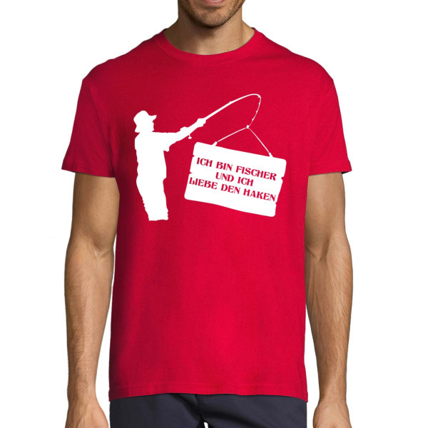 T-shirt "Ich bin Fischer und ich liebe den Haken"