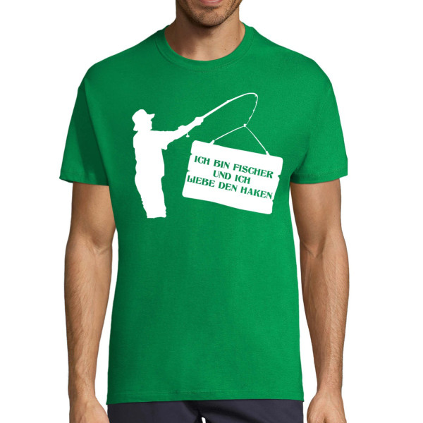 T-shirt "Ich bin Fischer und ich liebe den Haken"