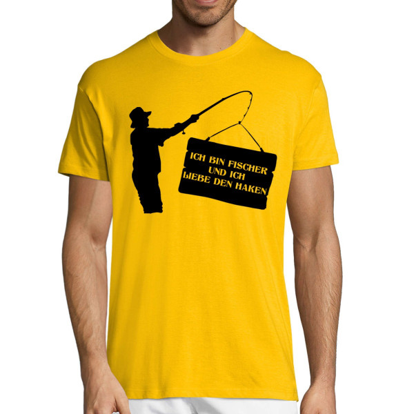 T-shirt "Ich bin Fischer und ich liebe den Haken"