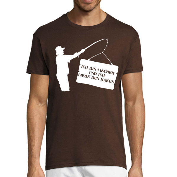 T-shirt "Ich bin Fischer und ich liebe den Haken"