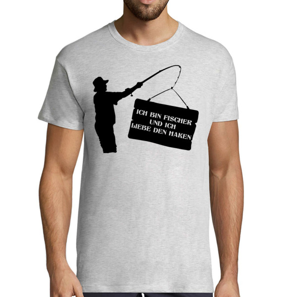 T-shirt "Ich bin Fischer und ich liebe den Haken"