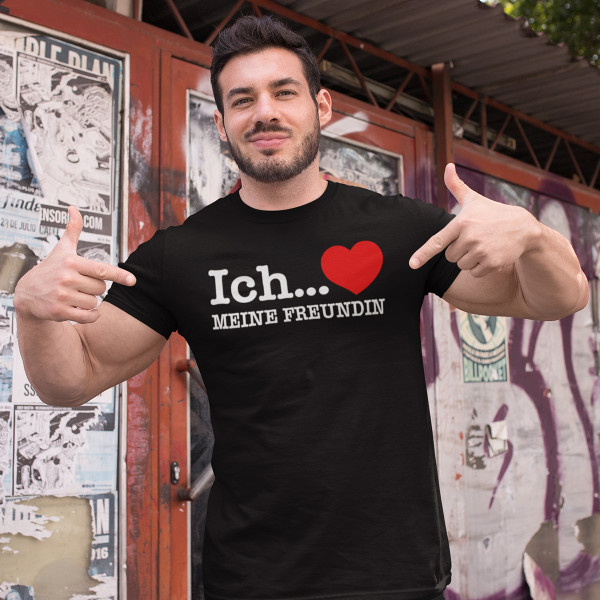 T-shirt "Ich liebe meine Freundin"