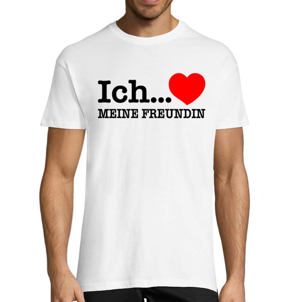 T-shirt "Ich liebe meine Freundin"