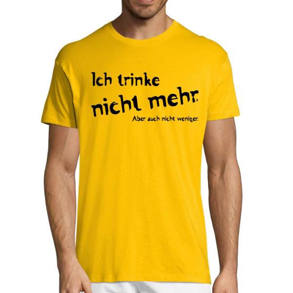 T-shirt "Kein Alkohol mehr"