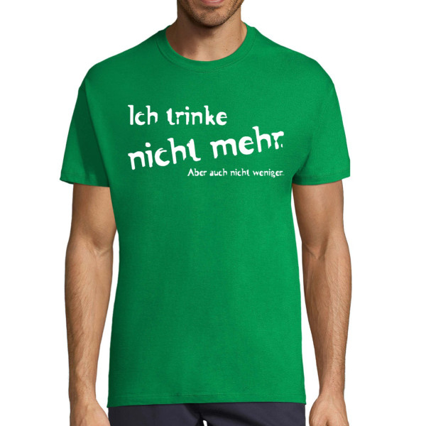 T-shirt "Kein Alkohol mehr"