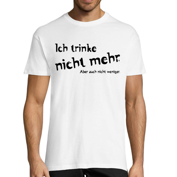 T-shirt "Kein Alkohol mehr"