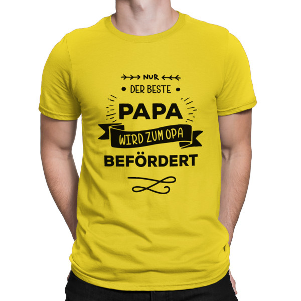 T-shirt "Nur der beste Papa wird zum Opa befördert "