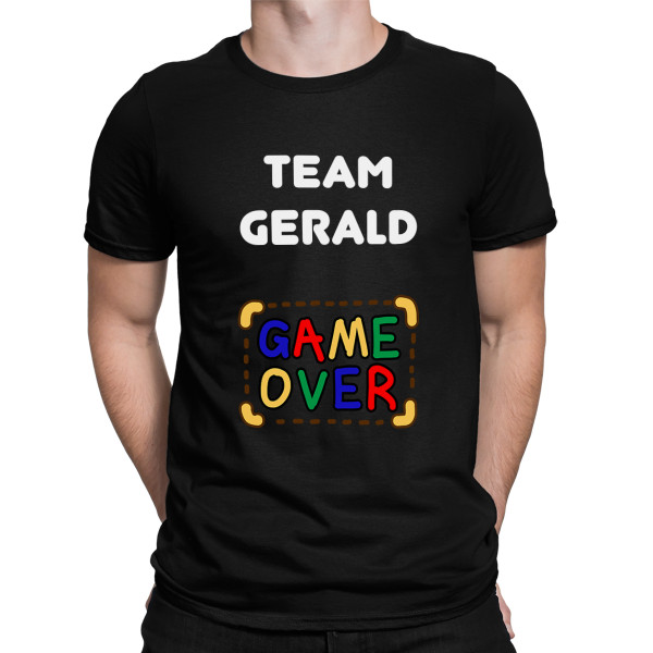 T-Shirt „Team des Bräutigams“ mit dem Namen Ihrer Wahl