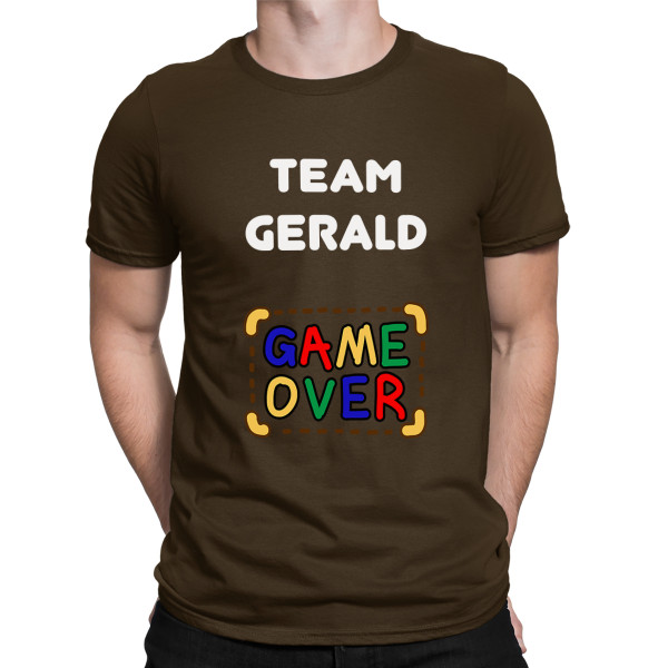 T-Shirt „Team des Bräutigams“ mit dem Namen Ihrer Wahl
