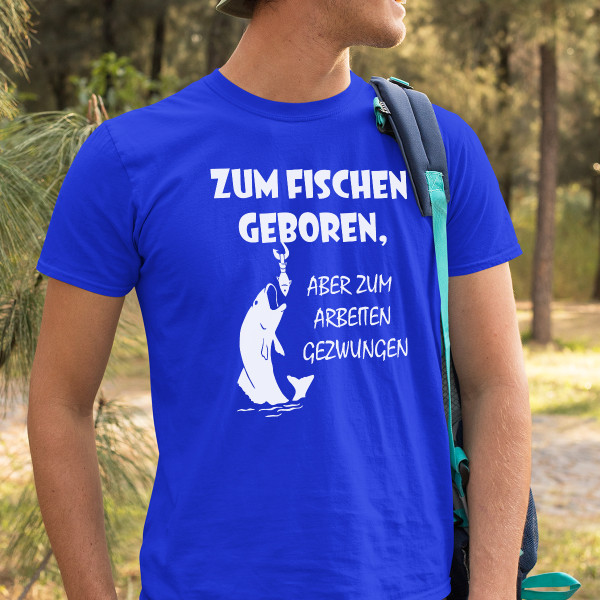 T-shirt "Zum Fischen geboren"