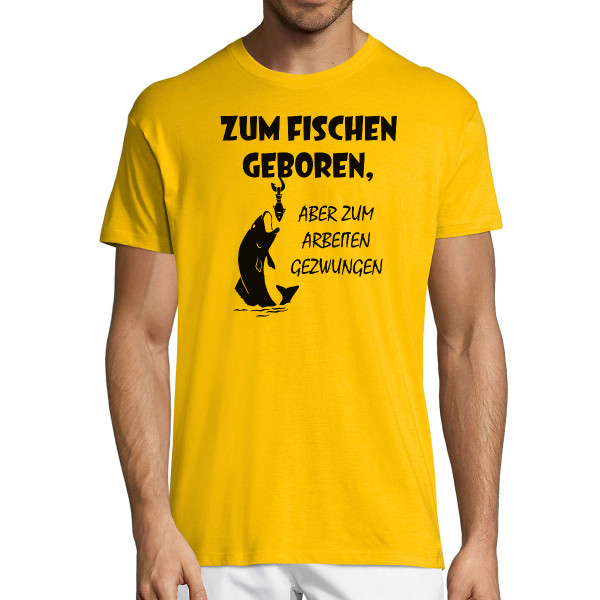 T-shirt "Zum Fischen geboren"