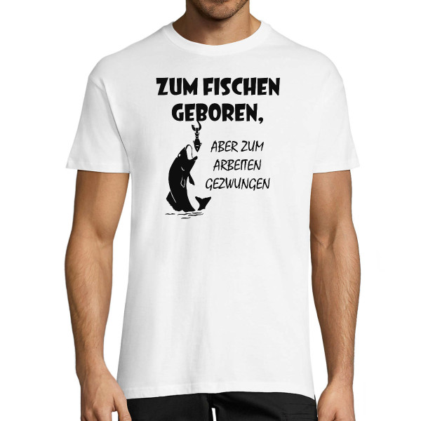 T-shirt "Zum Fischen geboren"