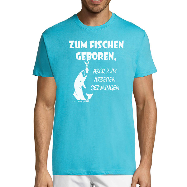 T-shirt "Zum Fischen geboren"