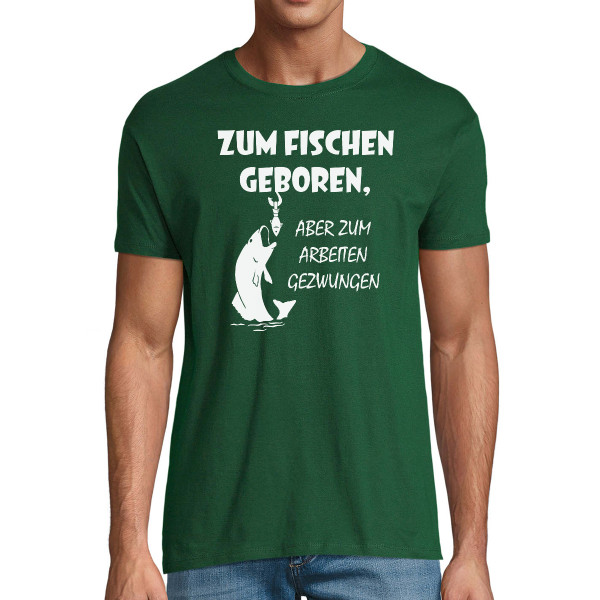 T-shirt "Zum Fischen geboren"