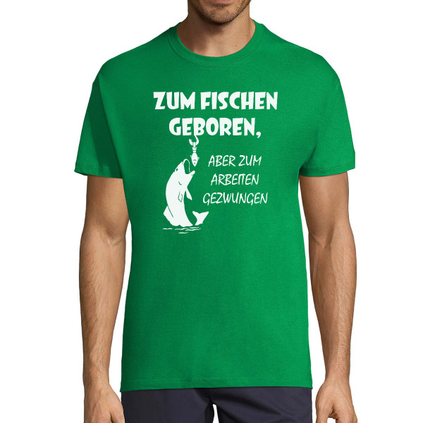 T-shirt "Zum Fischen geboren"