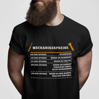 T-shirt "Mechanikers Preisliste"